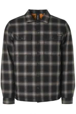 No Excess Button Check Jacket - Black