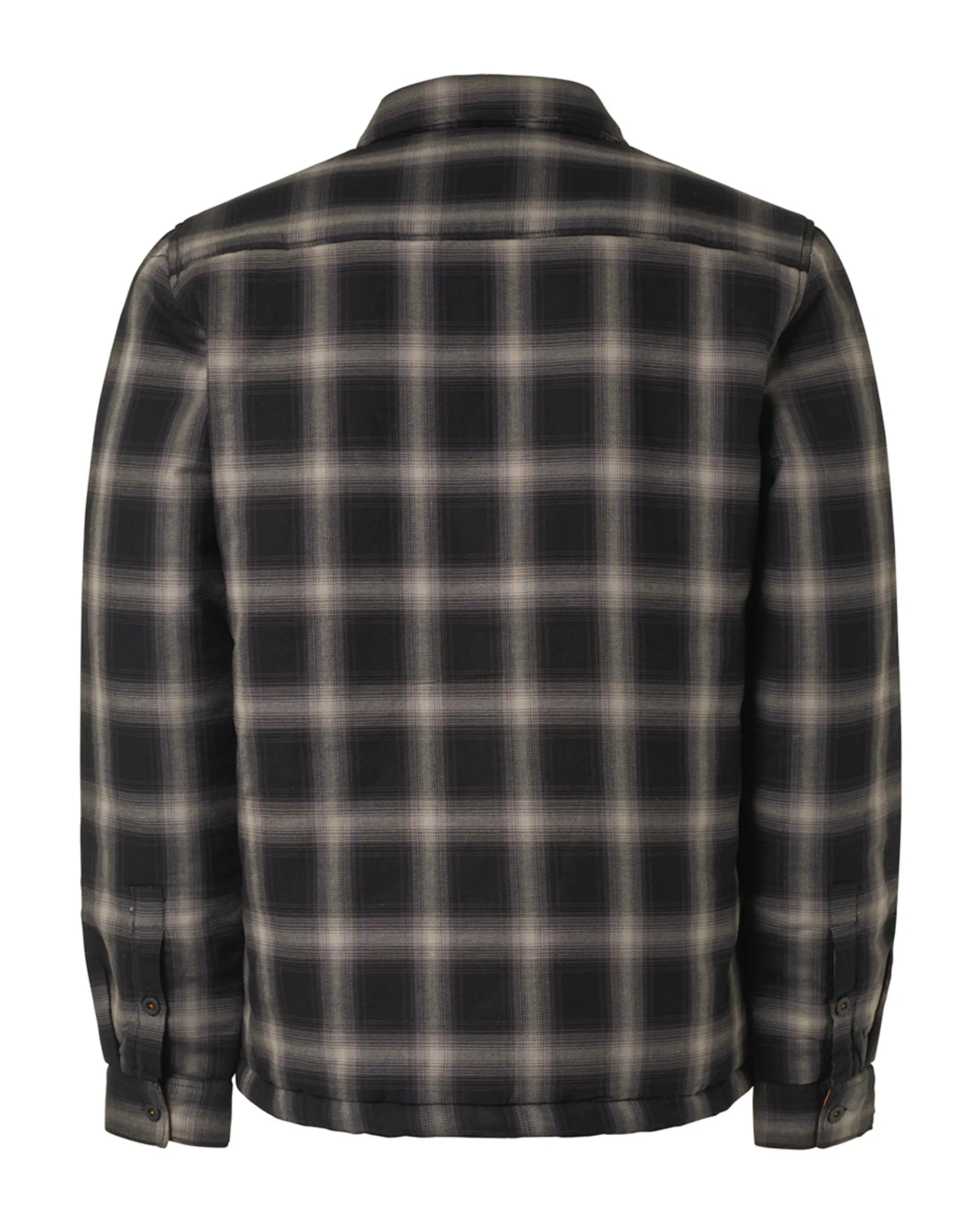 No Excess Button Check Jacket - Black