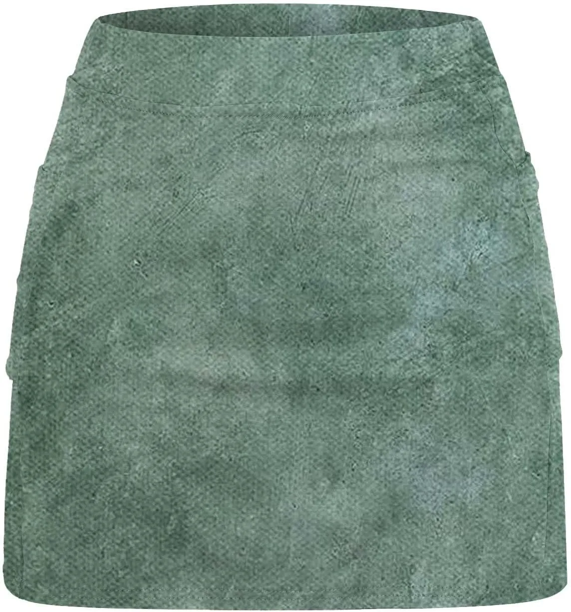 Plus Size Tennis Skirts for Women Camouflage Printed Mid Skirts with Pockets Quick Dry High Waisted Golf Skirts