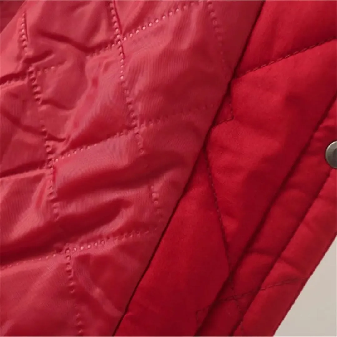 Plus Size Women Parka Autumn/Winter Fashion Loose Hooded Thick Cotton-Padded Casual Coat