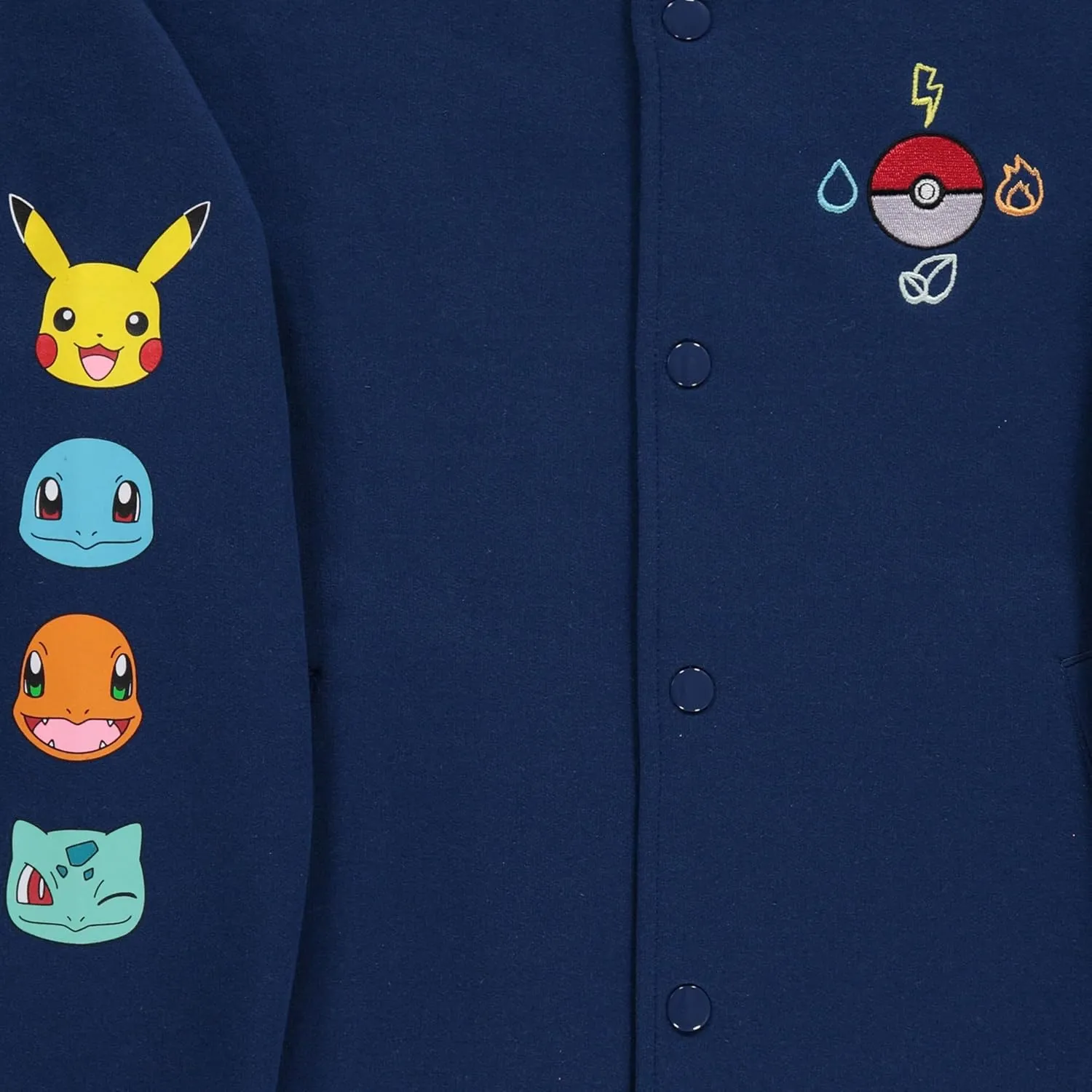 Pokemon Boys Fleece Bomber Jacket- Little and Big Boys Sizes XS-XL (4-16)