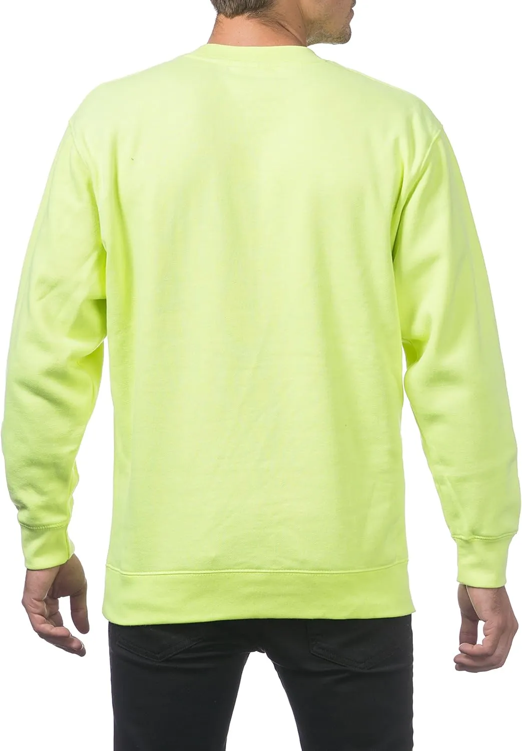 Pro Club Men's Plain Blank Crew Neck Fleece Pullover Sweater (9oz)
