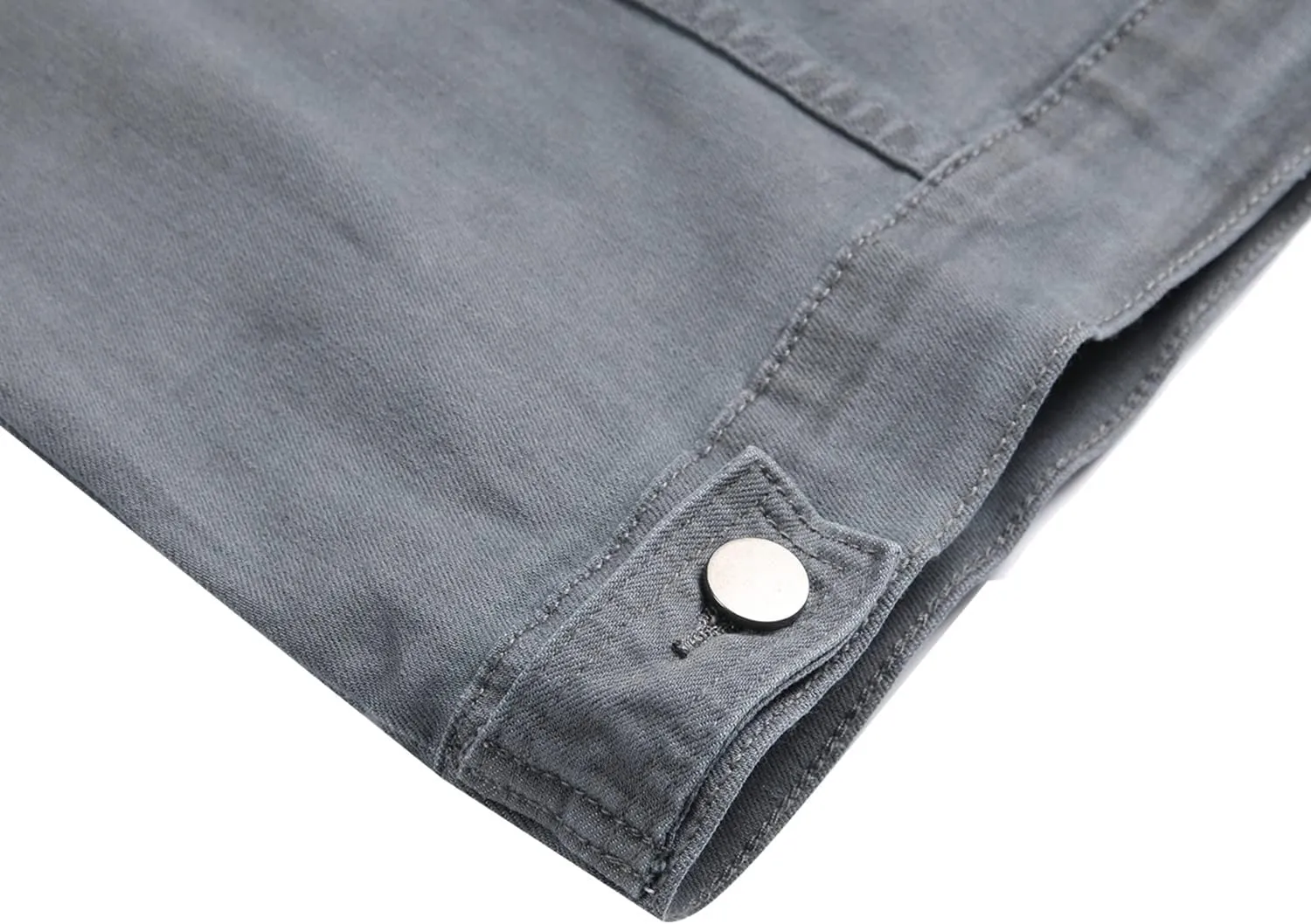 QIMYUM Jean Jacket For Men, Distressed Slim Denim Jacket