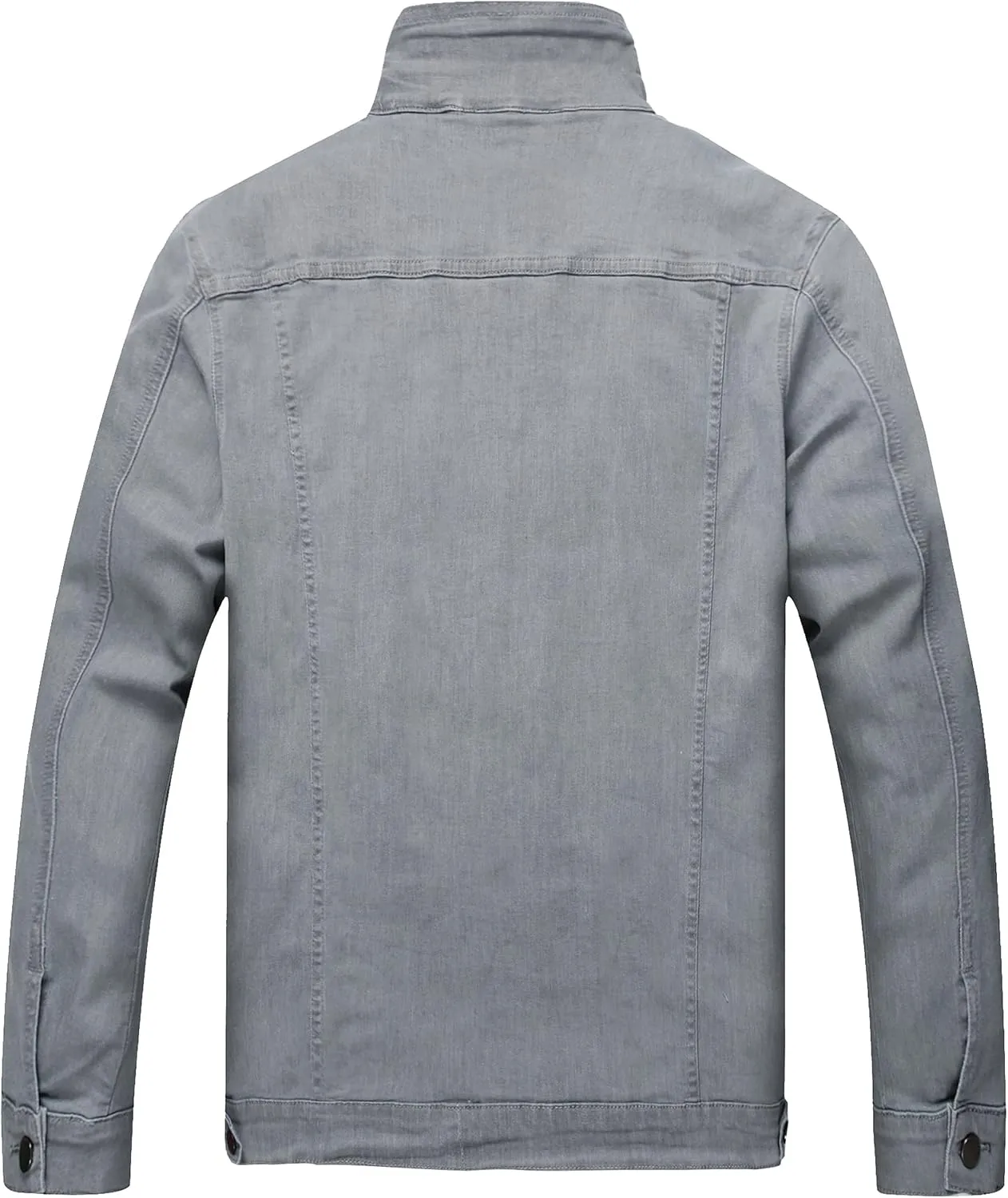 QIMYUM Jean Jacket For Men, Distressed Slim Denim Jacket