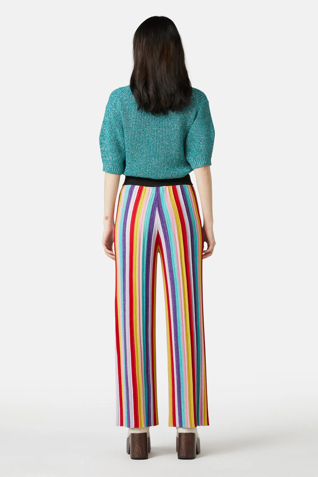 Rainbow Lurex Knit Pant