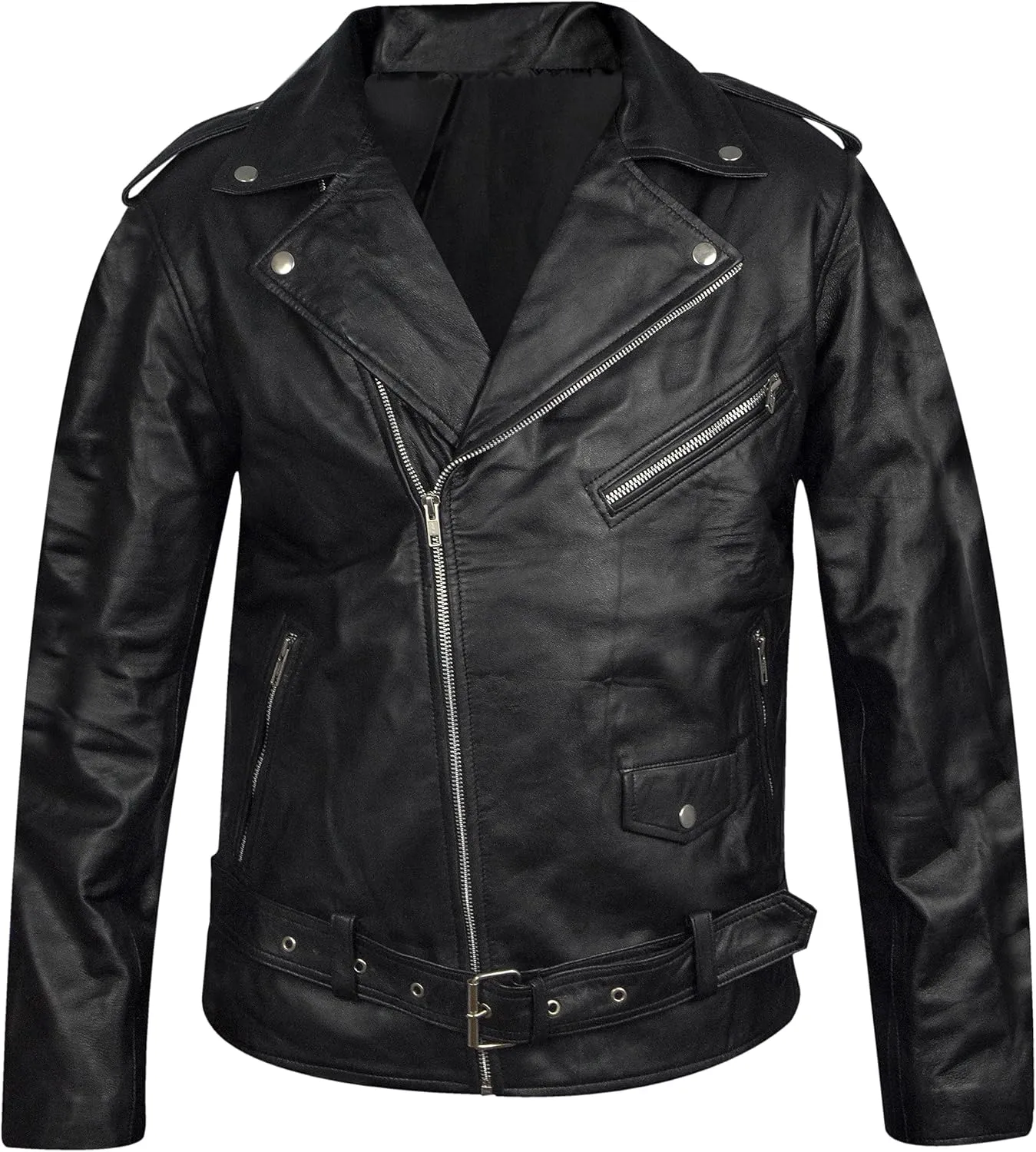 R'FAY Collection Men's Snake Gang S Logo Snake Patch Jughead Jones Cole Sprouse Black Faux Leather Jacket