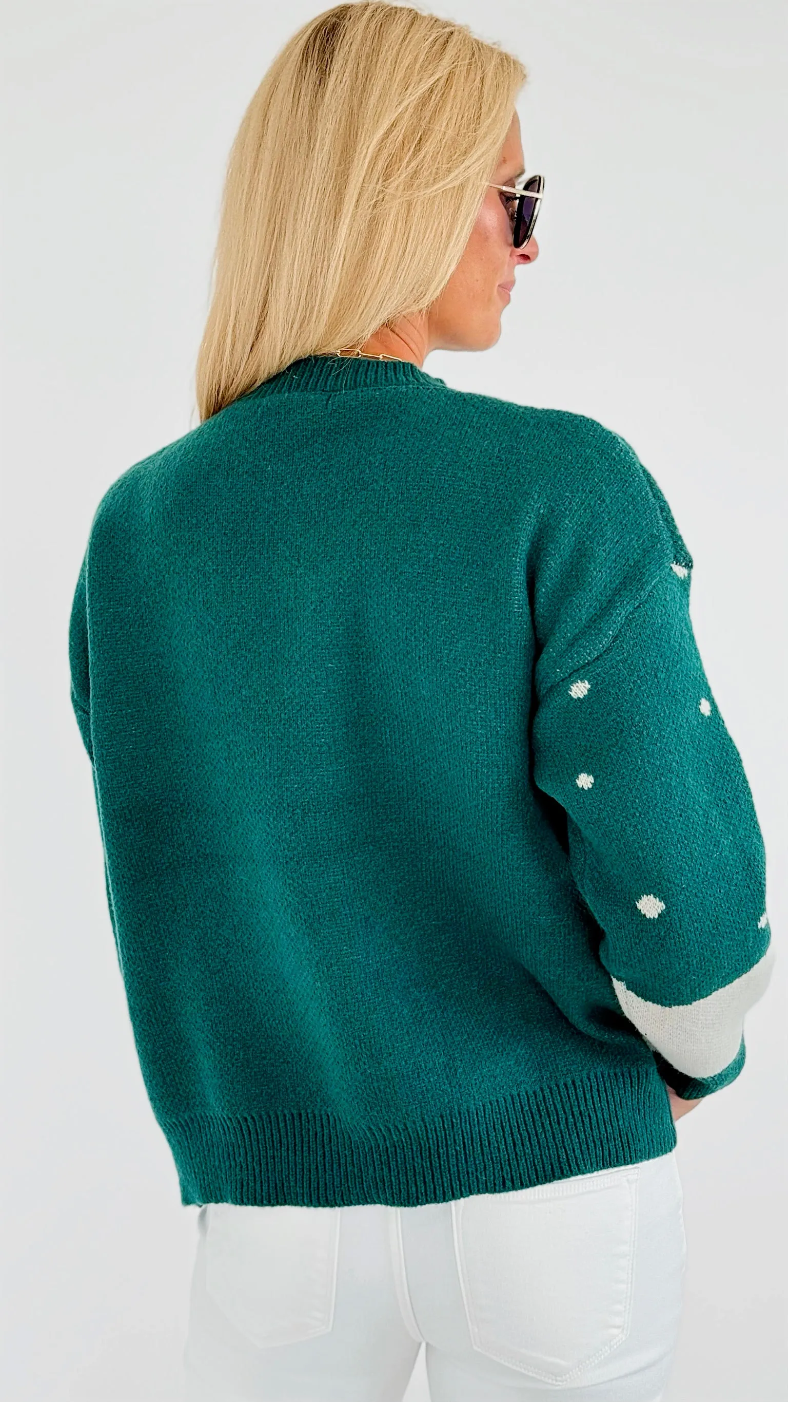 Rudolph Printed Sweater - Green