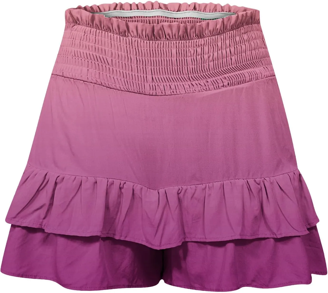 Shorts for Women Trendy Summer High Waisted Ruffle Tiered Skirt Skorts Dressy Casual Cute Flowy Beach Vacation Shorts
