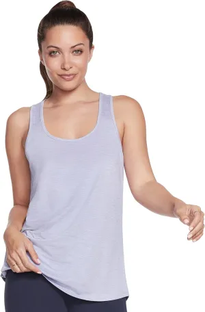 Skechers Women's Go Dri Swift Stretchable Wicking Quick Drying Tank Top