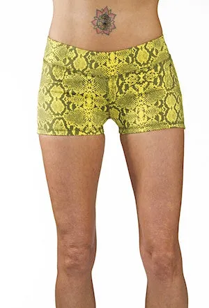 Snake Hotpants - Yellow Grey