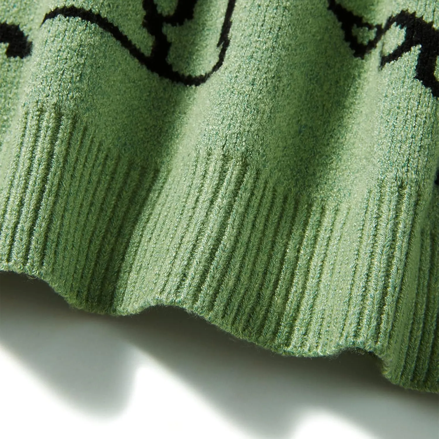 SOLILOQUY Women Cute Dinosaur Sweater Casual Crew Neck Oversized Knitted Pullover Y2K Harajuku Knitwear
