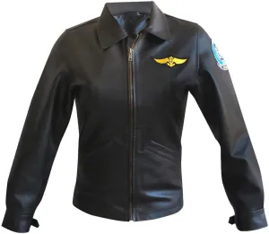 SpazeUp Women's Black Lambskin Leather Biker Jacket | Black Faux Leather Motorcycle Jacket for Women