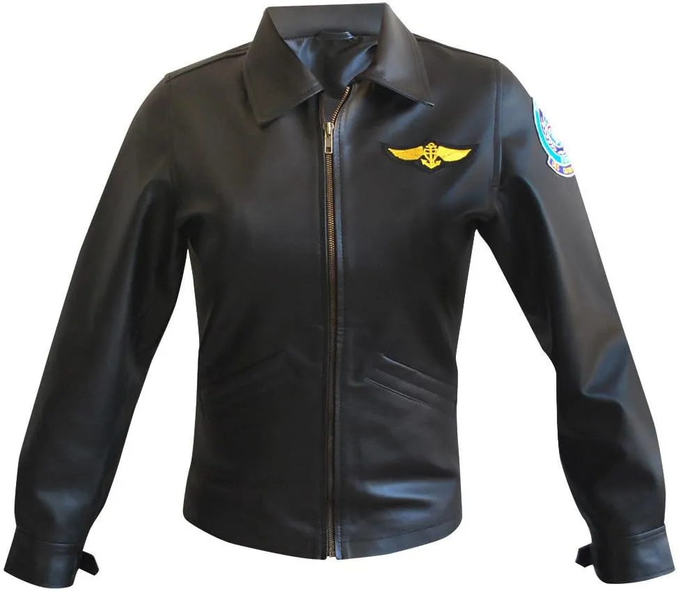 SpazeUp Women's Black Lambskin Leather Biker Jacket | Black Faux Leather Motorcycle Jacket for Women