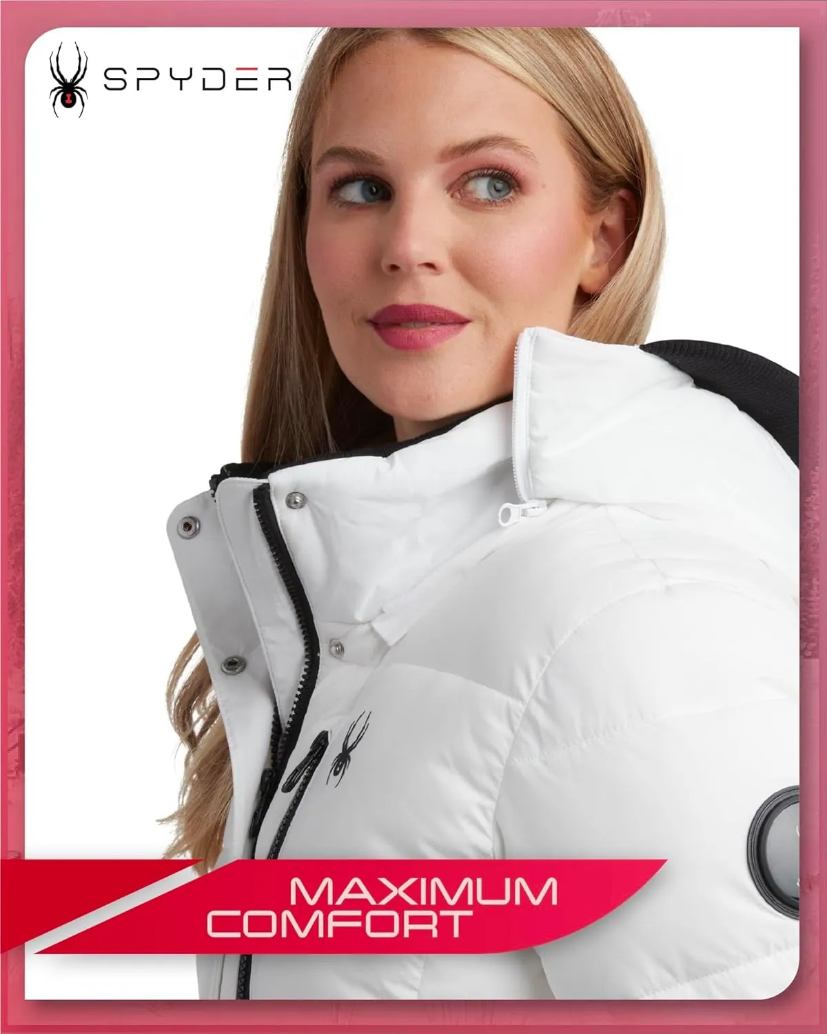 Spyder Women's Long Puffer Jacket - Insulated Full Length Windbreaker Long Down Coat Parka Jacket for Ladies (Sizes: S-XL)