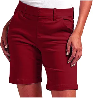 Suit Shorts for Women Stretchy Dressy Casual High Waisted Lounge Short Pants with Pockets Comfy Elagant Work Outfits