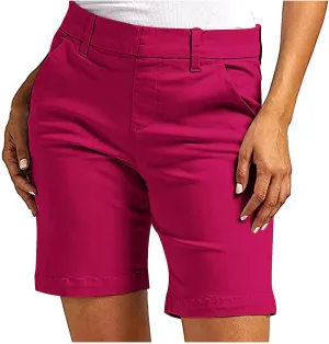 Suit Shorts for Women Stretchy Dressy Casual High Waisted Lounge Short Pants with Pockets Comfy Elagant Work Outfits