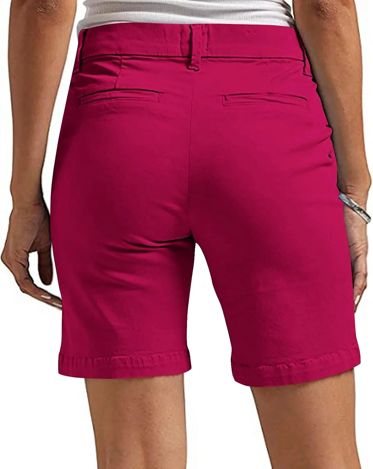 Suit Shorts for Women Stretchy Dressy Casual High Waisted Lounge Short Pants with Pockets Comfy Elagant Work Outfits