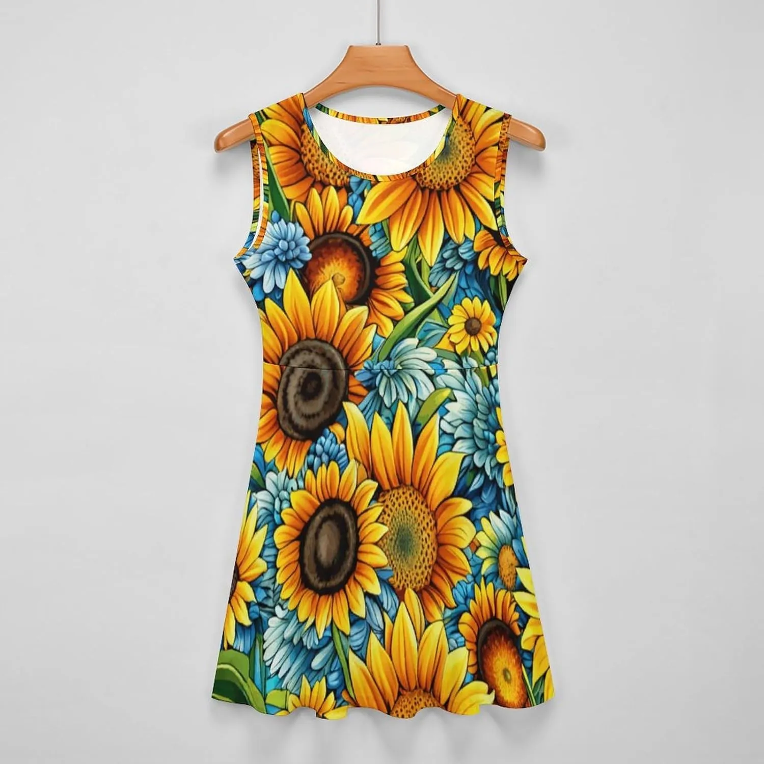 Sunflower Medium Sleeved T-Shirt for Womens Summer Autumn Winter Creativity Top