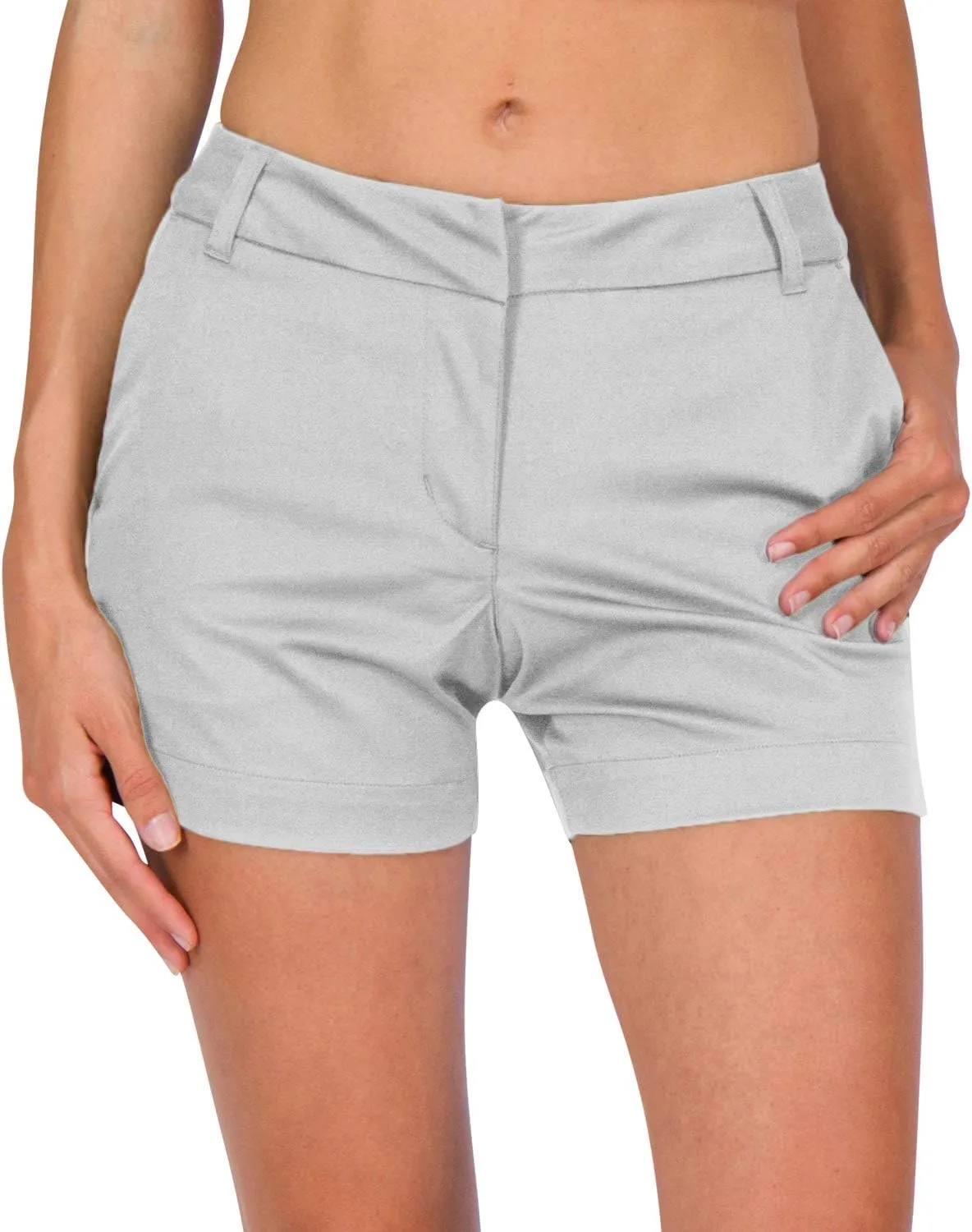 Three Sixty Six Womens Golf Shorts 4  Inch Inseam - Quick Dry Active Shorts with Pockets, Athletic and Breathable