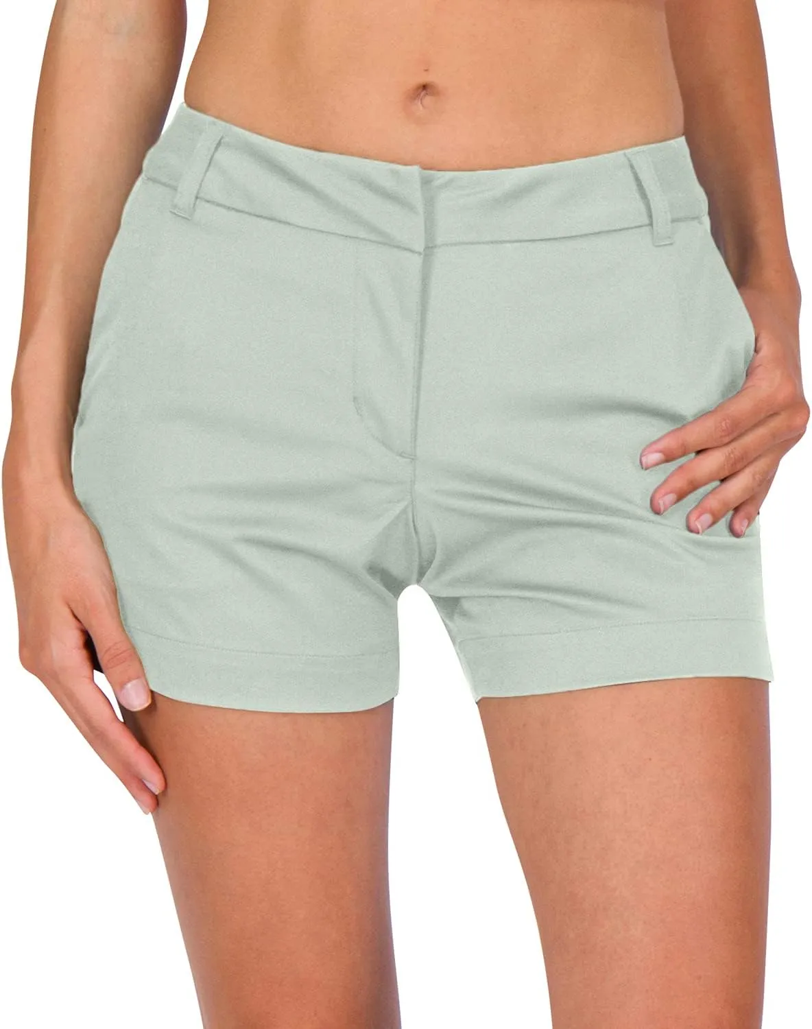 Three Sixty Six Womens Golf Shorts 4  Inch Inseam - Quick Dry Active Shorts with Pockets, Athletic and Breathable