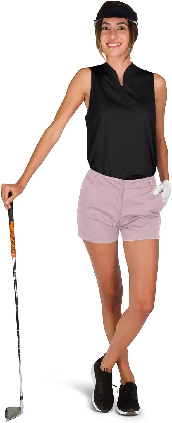 Three Sixty Six Womens Golf Shorts 4  Inch Inseam - Quick Dry Active Shorts with Pockets, Athletic and Breathable