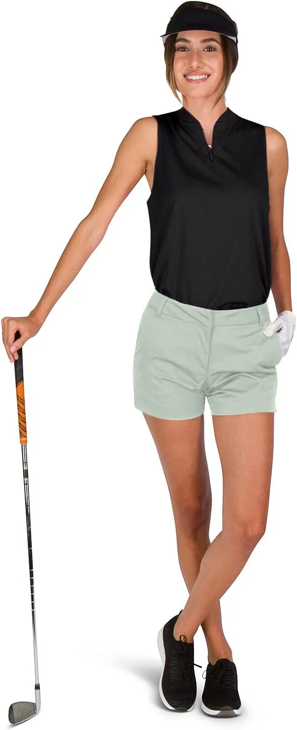 Three Sixty Six Womens Golf Shorts 4  Inch Inseam - Quick Dry Active Shorts with Pockets, Athletic and Breathable