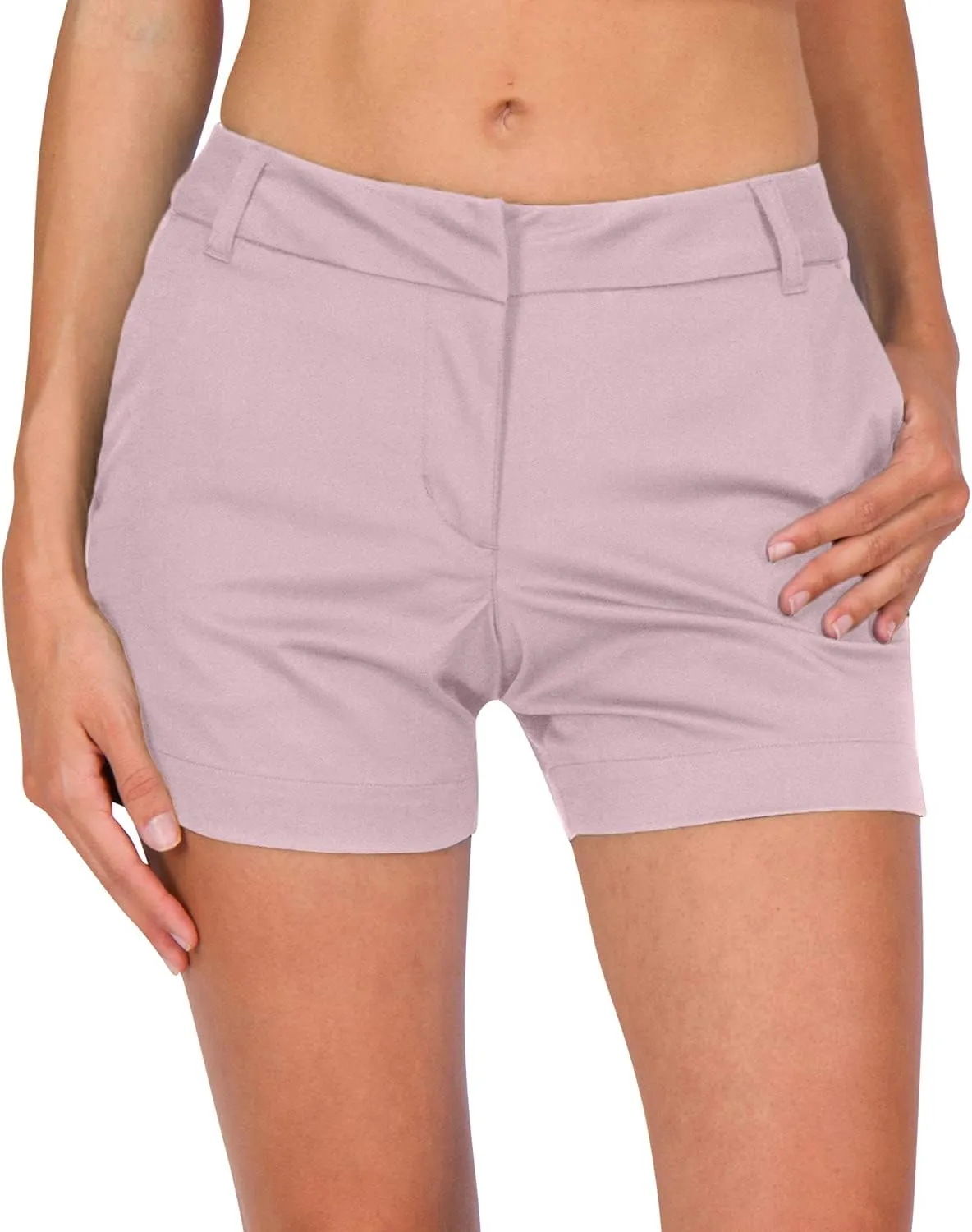 Three Sixty Six Womens Golf Shorts 4  Inch Inseam - Quick Dry Active Shorts with Pockets, Athletic and Breathable