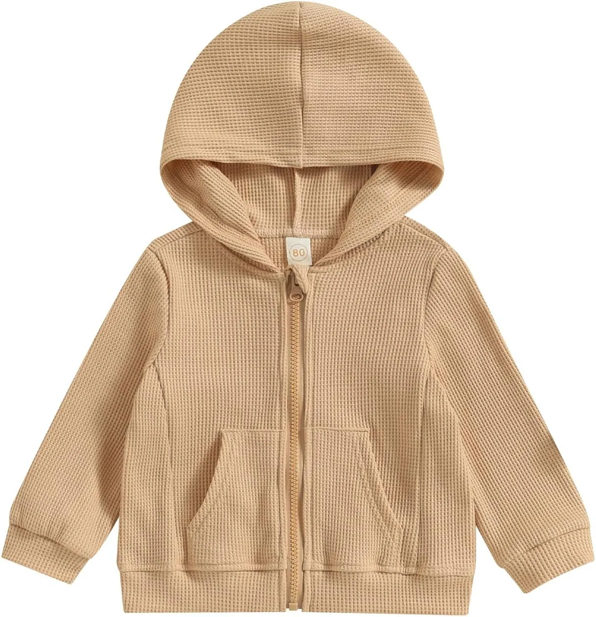 Toddler Baby Boy Girl Fall Clothes Outwear Zipper Hooded Sweatshirt Jacket Lightweight Windbreaker Jackets