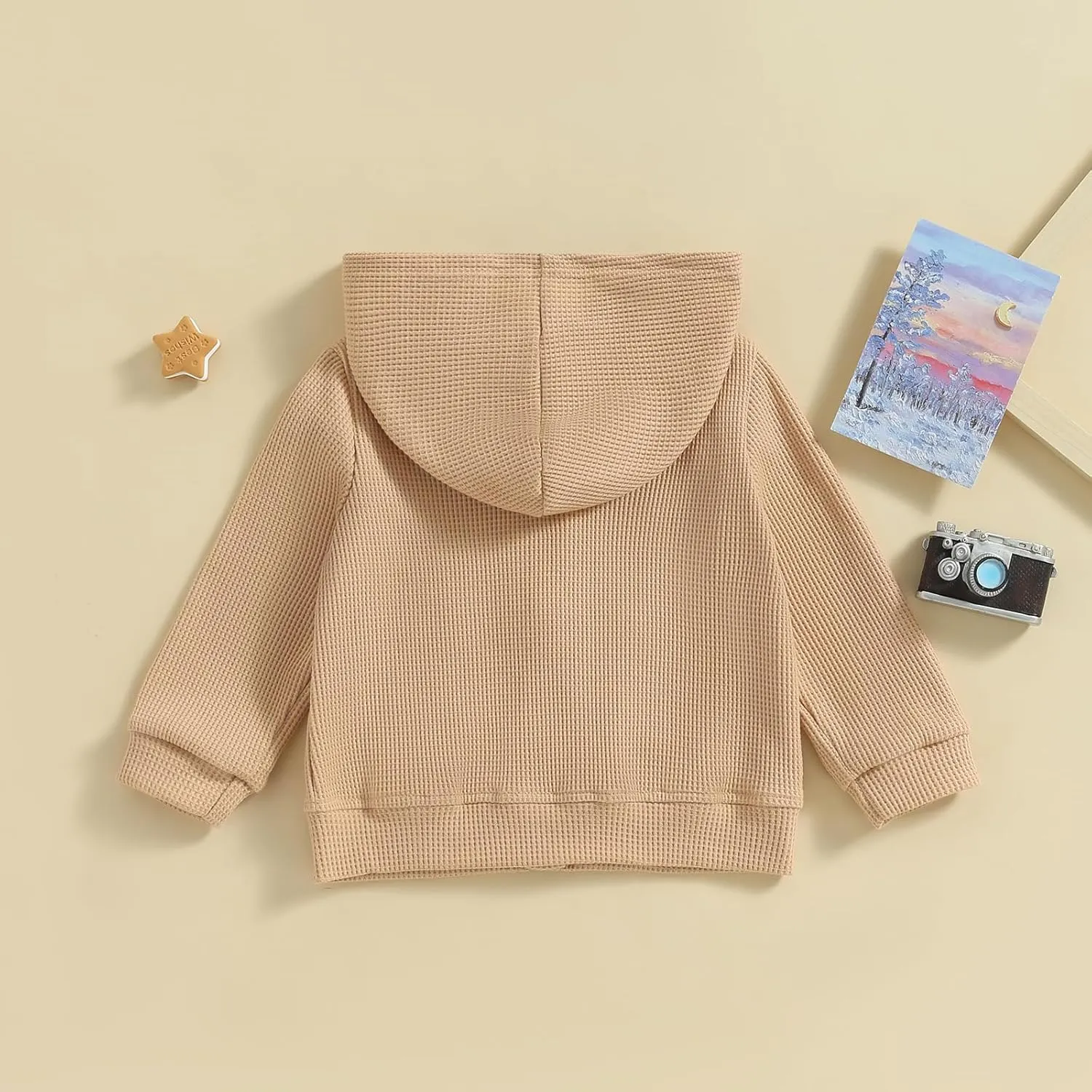 Toddler Baby Boy Girl Fall Clothes Outwear Zipper Hooded Sweatshirt Jacket Lightweight Windbreaker Jackets