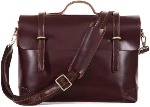 Top Layer Cowhide Shoulder Bag Crossbody Bag Patent Leather Vintage Portable Backpack