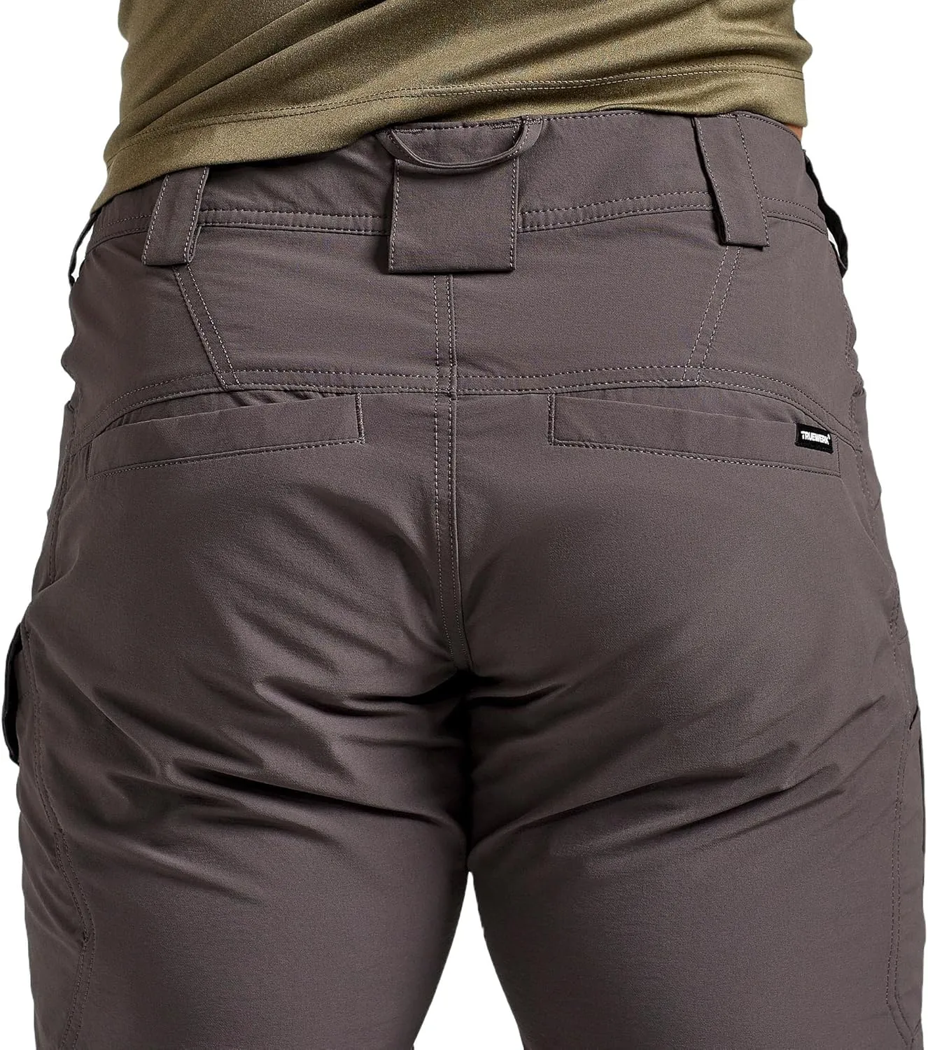 TRUEWERK Mens Work Shorts - T1 Werkshorts, Moisture Wicking, Multi-Pocket, Tactical Cargo Shorts with 4-Way Stretch