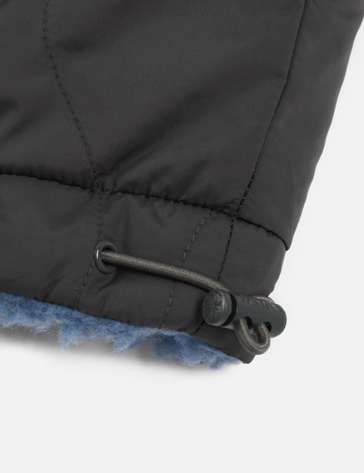 Two-tone Reversible Relax Fit Zipped Sherpa Jacket