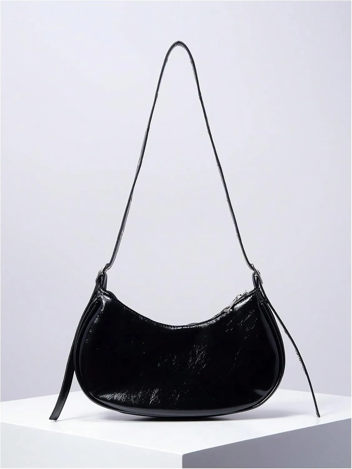 Verdusa Women's Punk Studded PU Leather Shoulder Handbags Top Handle Underarm Bag