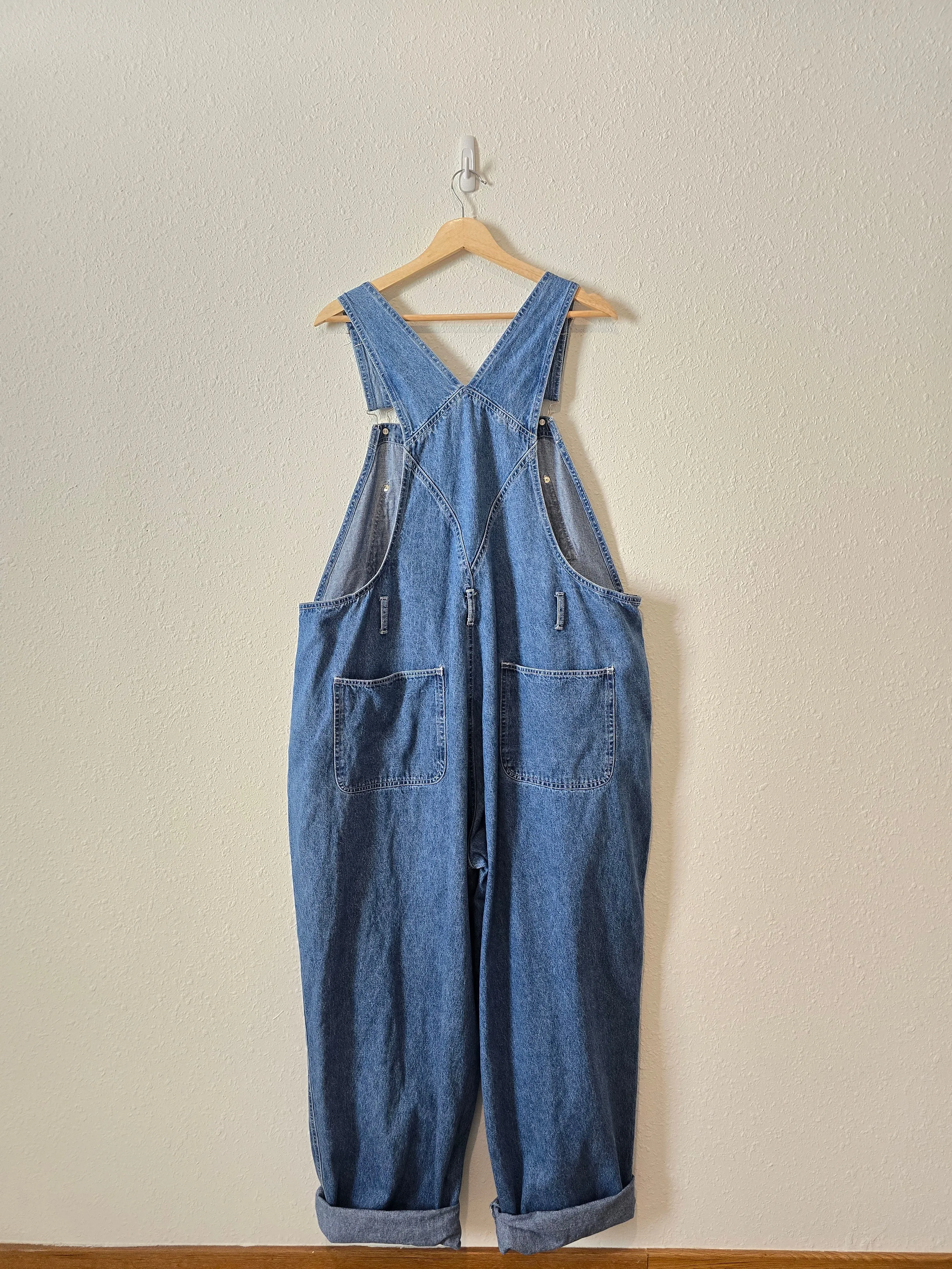 Vintage Straight Denim Overalls (22W)