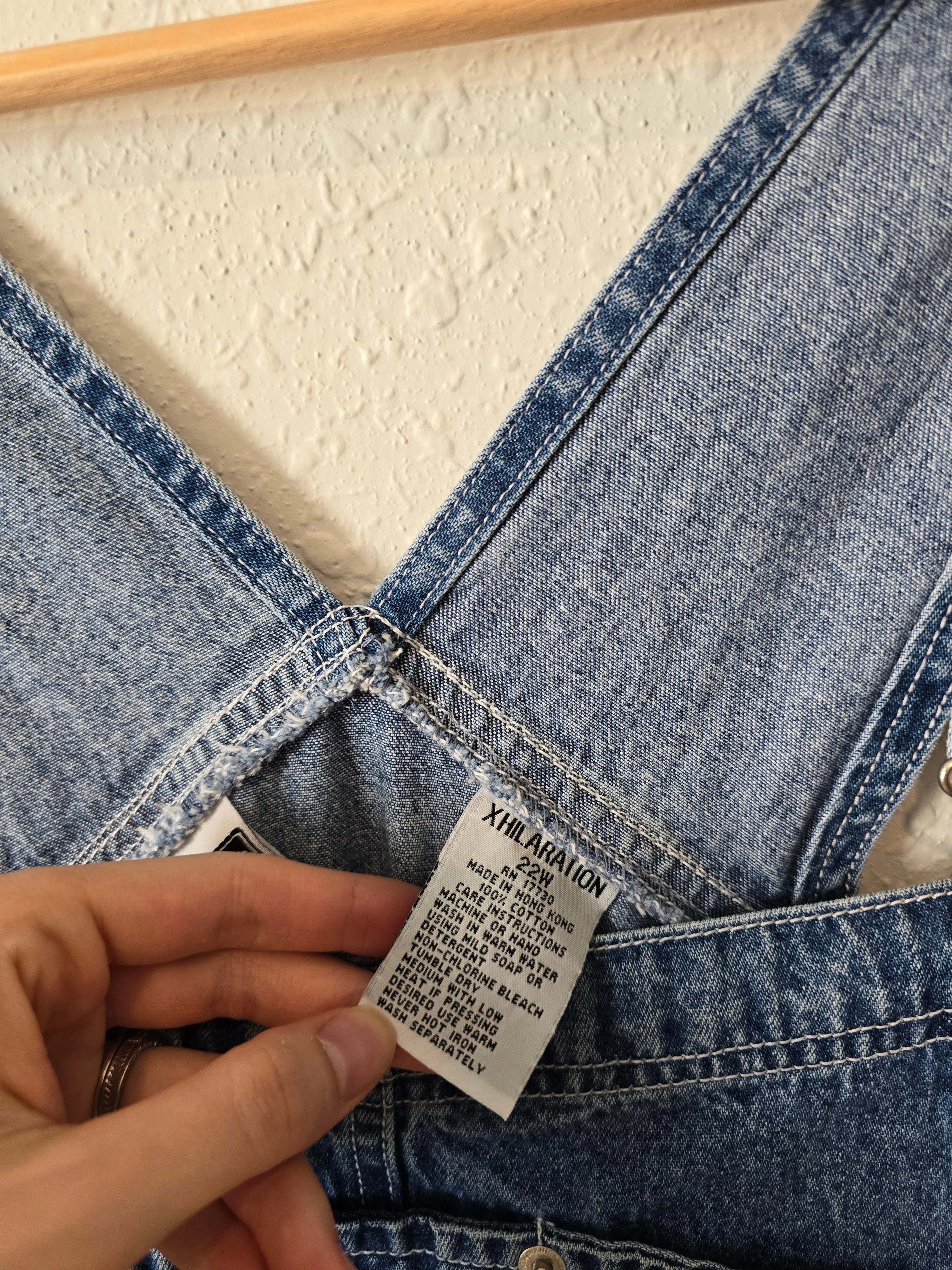 Vintage Straight Denim Overalls (22W)