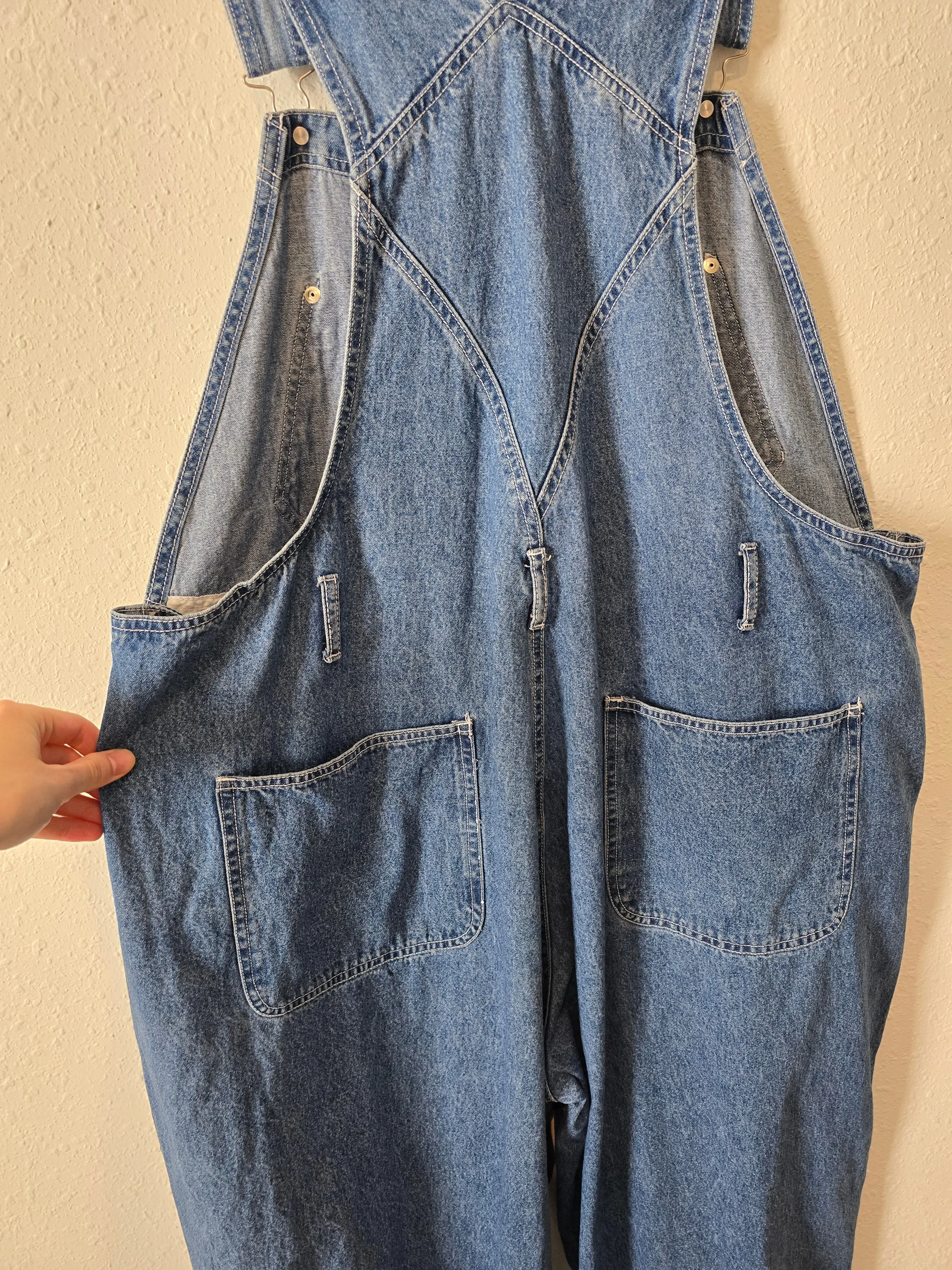 Vintage Straight Denim Overalls (22W)