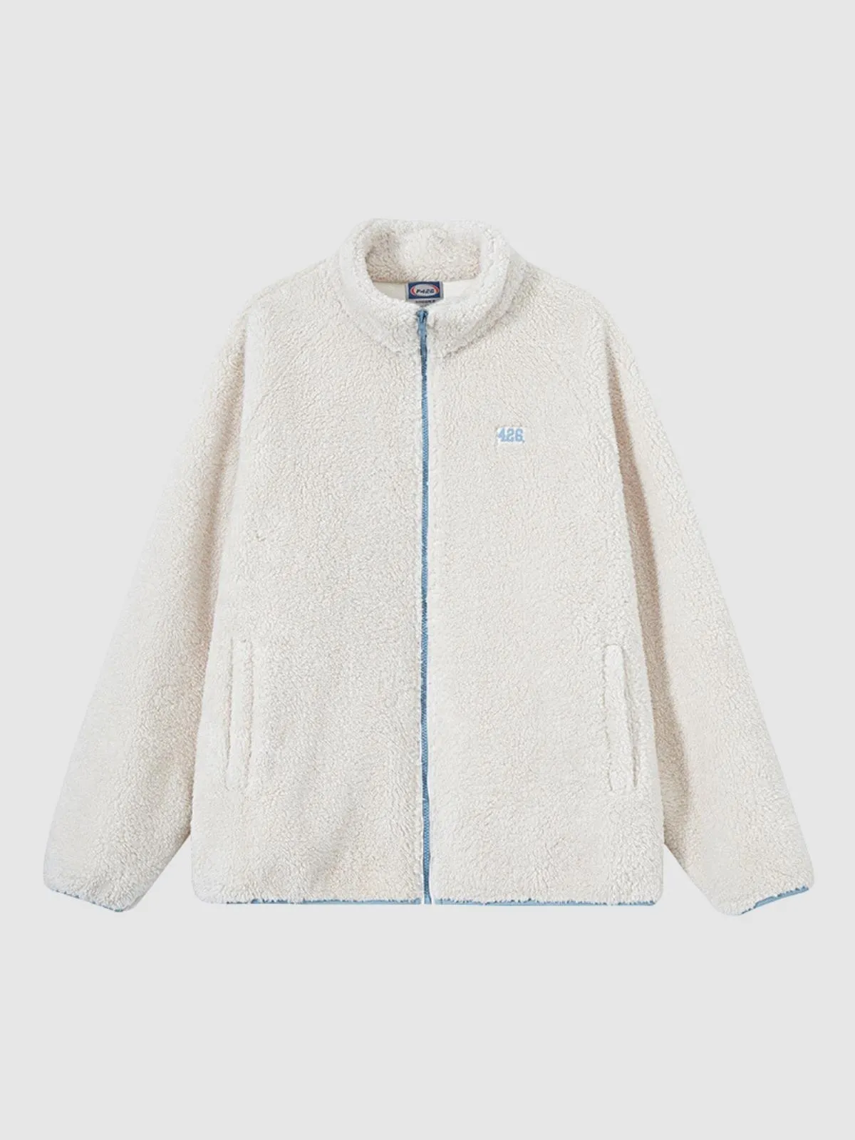 We Love Street Loose Soft Coral Velvet Plush Jacket