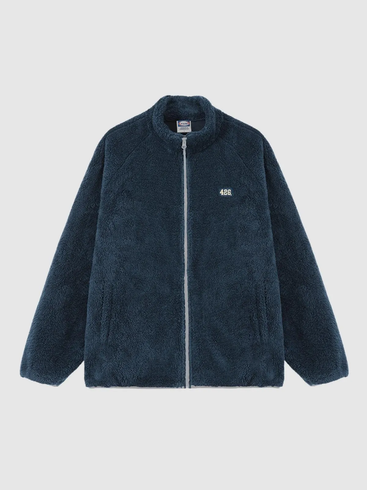 We Love Street Loose Soft Coral Velvet Plush Jacket