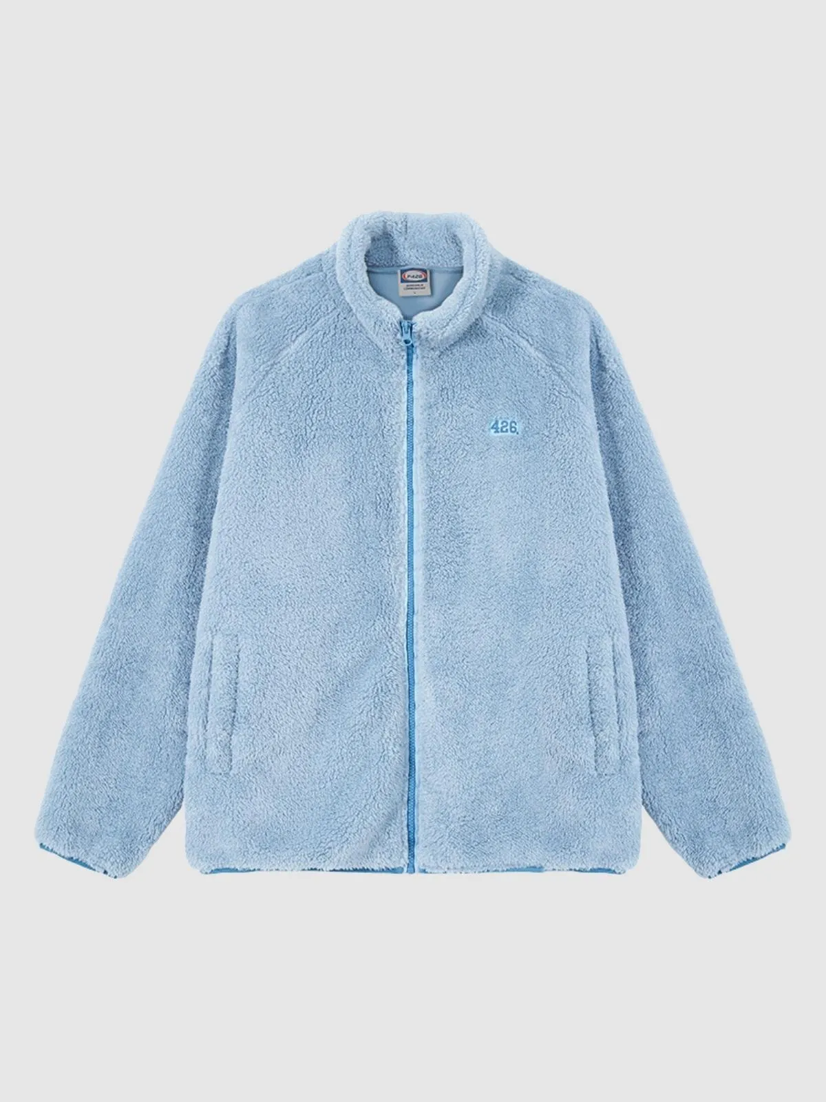 We Love Street Loose Soft Coral Velvet Plush Jacket