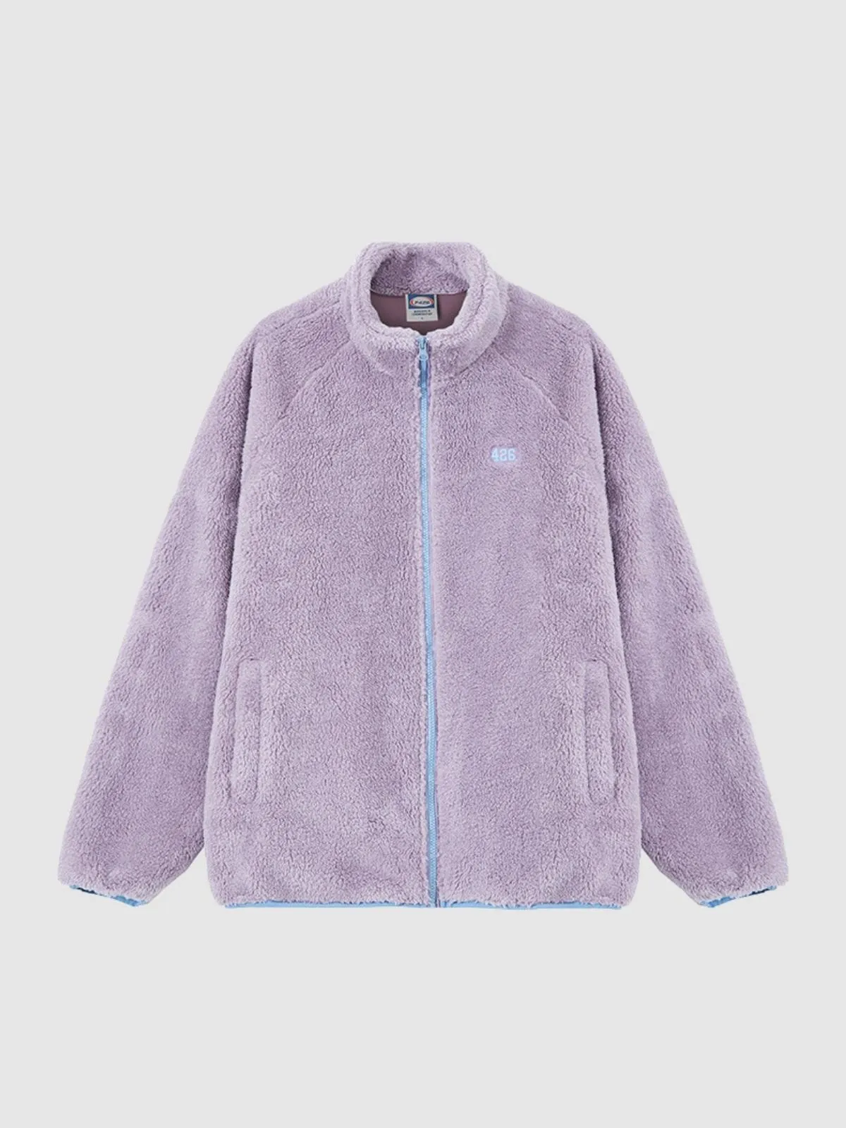 We Love Street Loose Soft Coral Velvet Plush Jacket