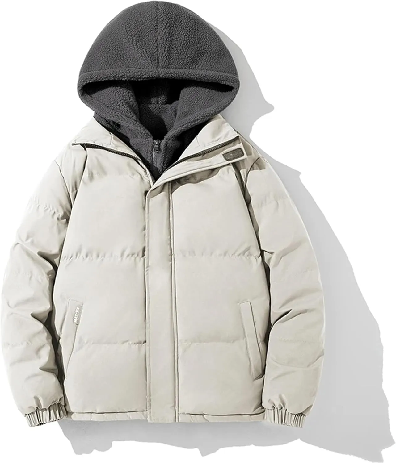 Winter Jacket Thick Warm Parka Coat Cotton Padded Thermal Outerwear Hooded Windbreaker