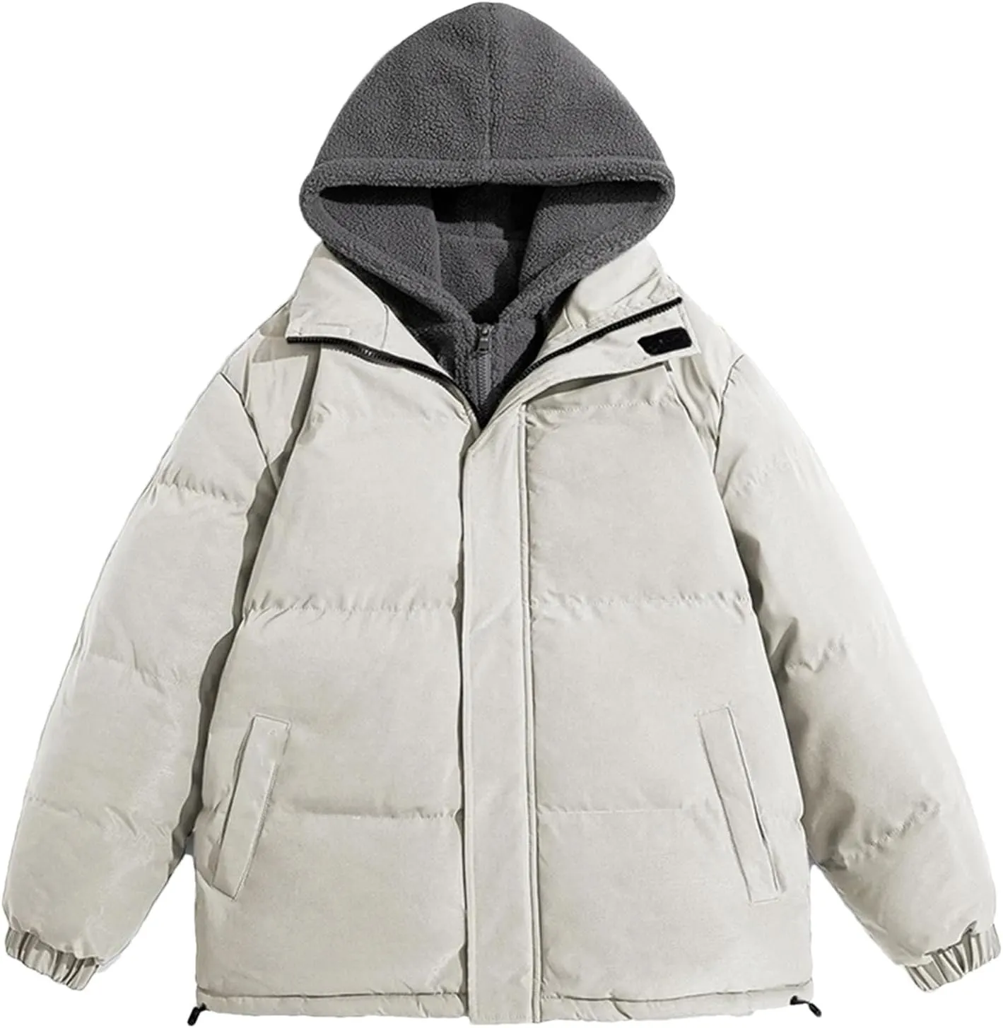 Winter Jacket Thick Warm Parka Coat Cotton Padded Thermal Outerwear Hooded Windbreaker