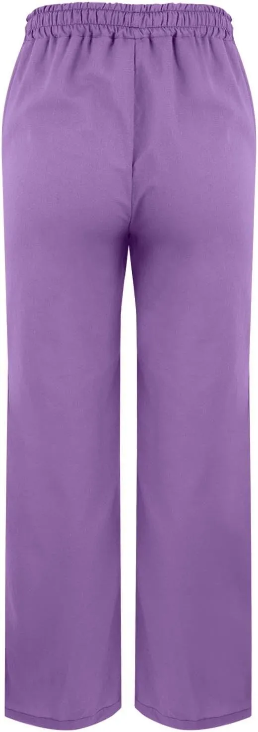 Women Linen Pants 2025 Wide Leg Casual Palazzo Pants Cotton Linen Lounge Beach Summer Pants with Pockets