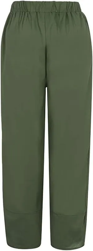 Women Plus Size Cotton Linen Pants Casual Loose Petal Bottom Wide Leg Pant Summer Beach Elastic High Waist Trousers