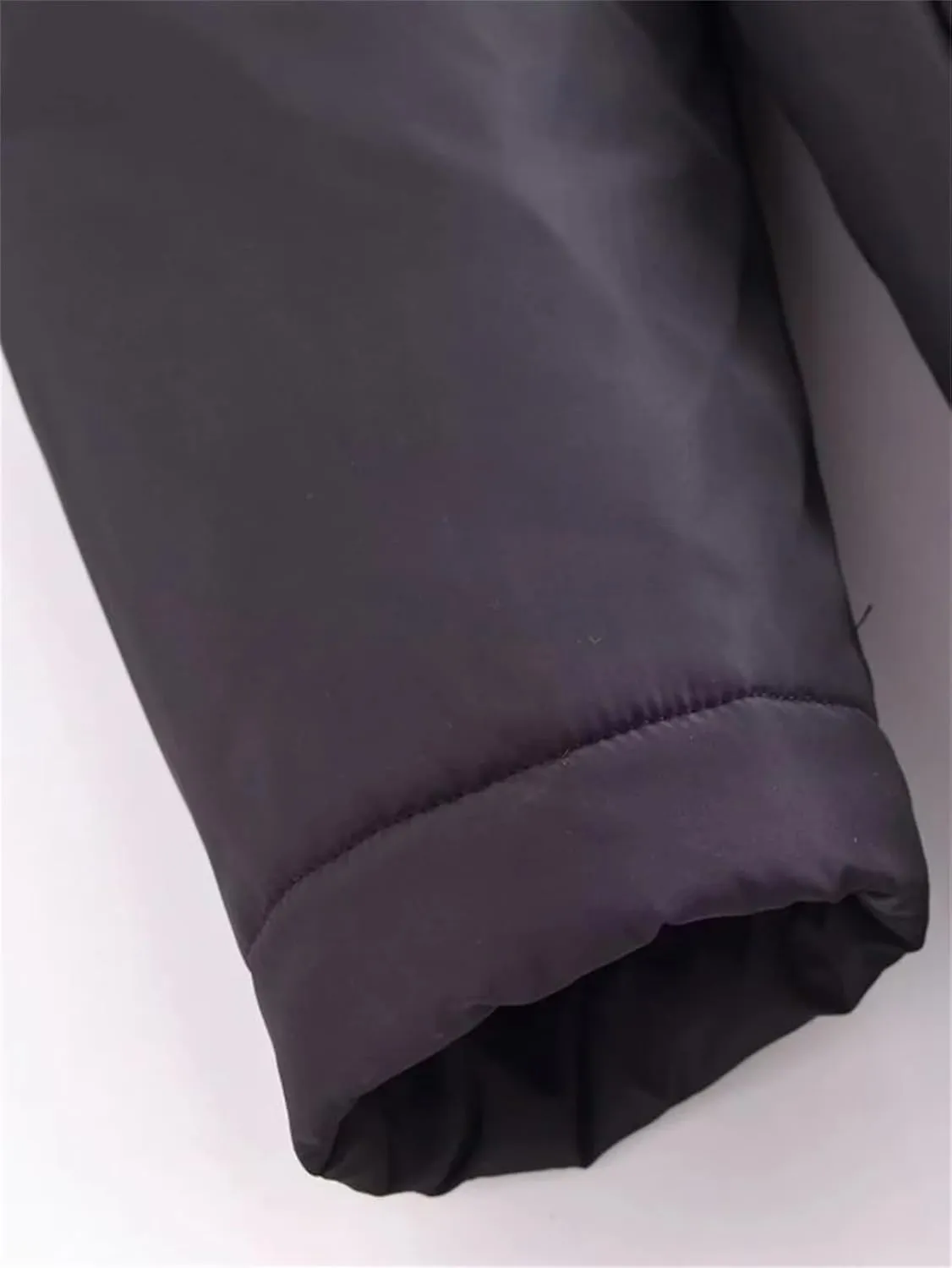 Women Short Winter Warm Down Cotton Hooded Jacket Casual Loose Outwear A Belt Cotton-Padded Coat