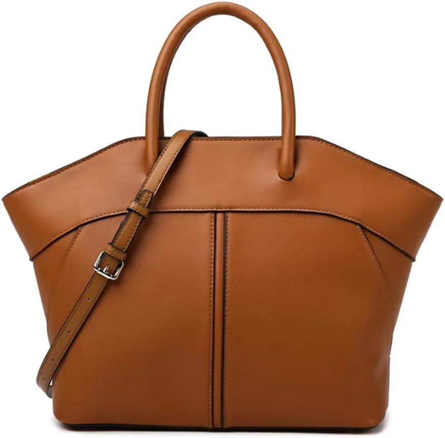 Women Tote Purse Top Handle Handbag Retro Satchel Leather Shoulder Crossbody Bag
