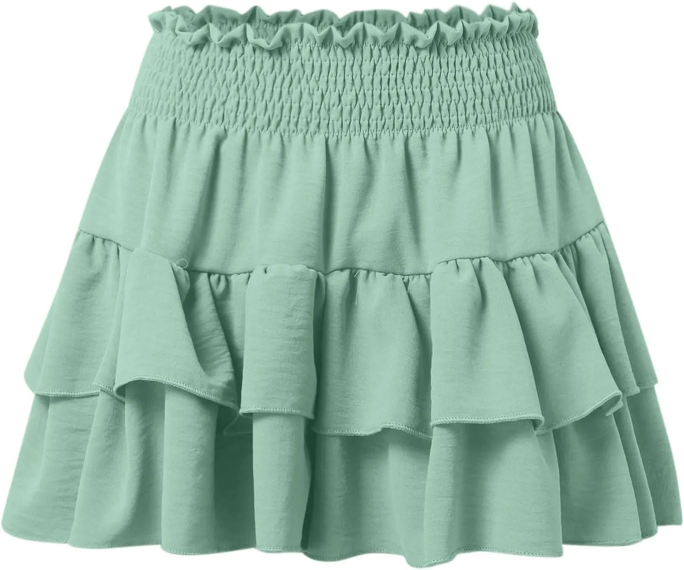 Women's Flowy Skorts Summer Cute Ruffle Layered High Waist Golf Skorts Trendy Tennis Gym Workout Casual Mini Skirts