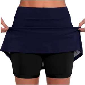 Women's Golf Skirts Skort High Waisted Stretchy Tennis Skirt Short Athletic Casual Tennis Skirt Workout Running