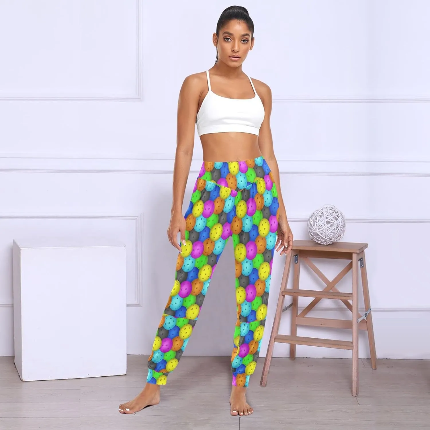 Women's Harem Pants High Waist Yoga Boho Trousers Bohemian Beach Pants