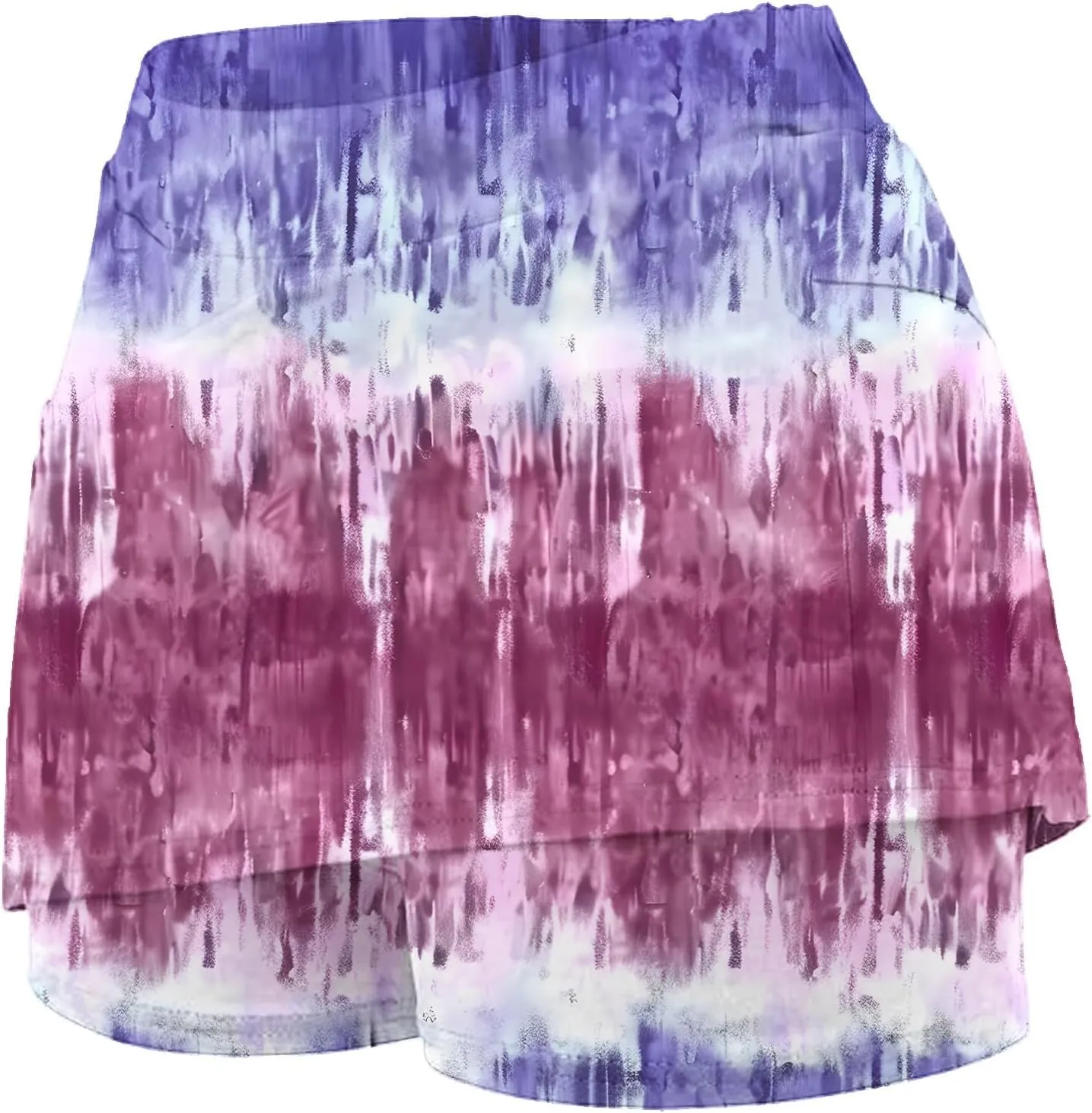Women's High-Waist Skirts Plus Size Yoga Sports Golf Skorts Tennis Skirt with Shorts Casual Bottoming Skirts